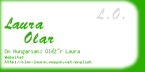 laura olar business card